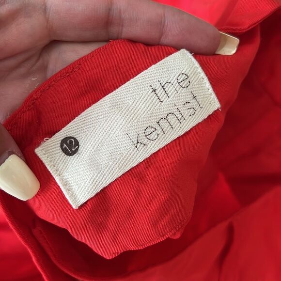 The Kermist • K Kemi cherry red ruffled high waisted shorts - Picture 5 of 7
